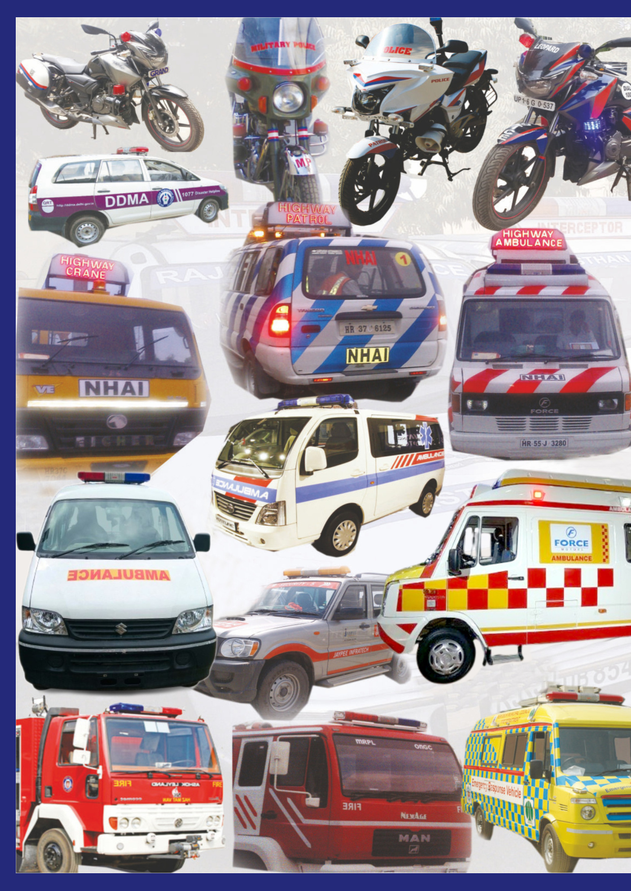 GRAND AIS 125 systems installed on Force Traveller, Tata Winger and Maruti ambulance fleets