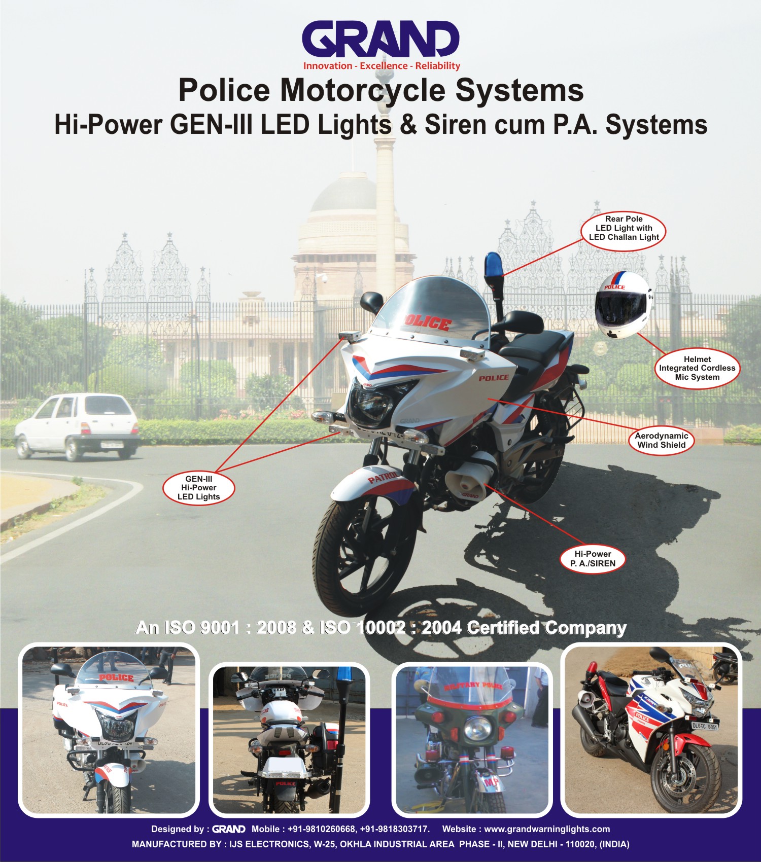 GRAND Police Motorcycle Warning System